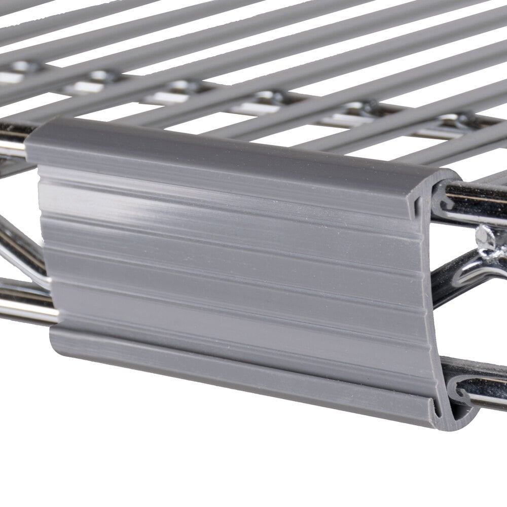 Gray Plastic Label Holder 3" x 1 1/4"