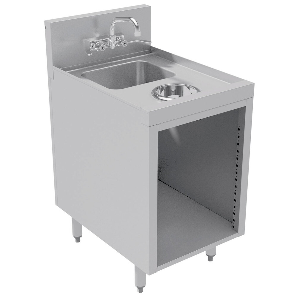 Advance Tabco PRWC1918 Prestige Series Stainless Steel Sink with Waste Chute 18" x 25"