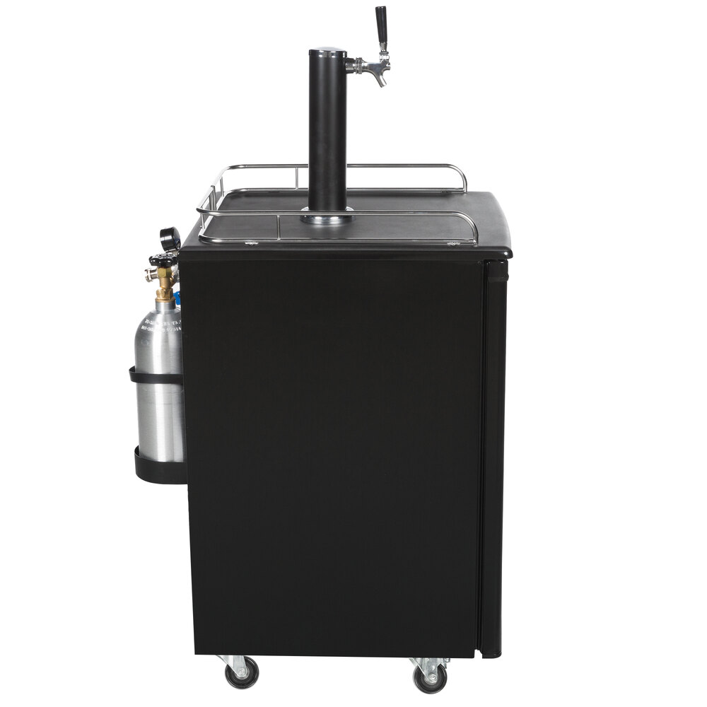 Galaxy Single Tap Kegerator Beer Dispenser Stainless Steel, (1) 1/2 Keg Capacity