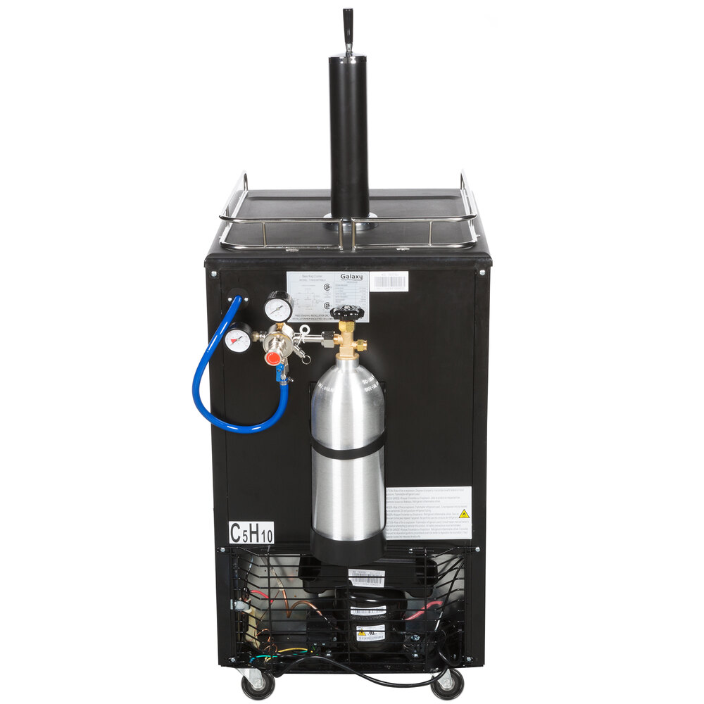 Galaxy Single Tap Kegerator Beer Dispenser Stainless Steel, (1) 1/2