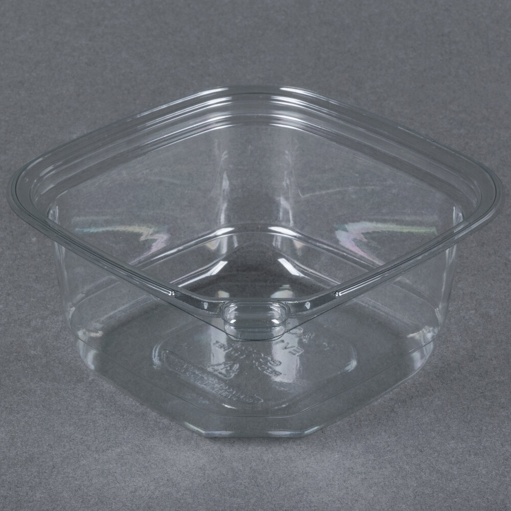 12 oz. Square Recycled PET Deli Container 400/Case