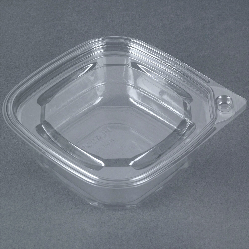 8 oz. Square Recycled PET Deli Container 400 / Case