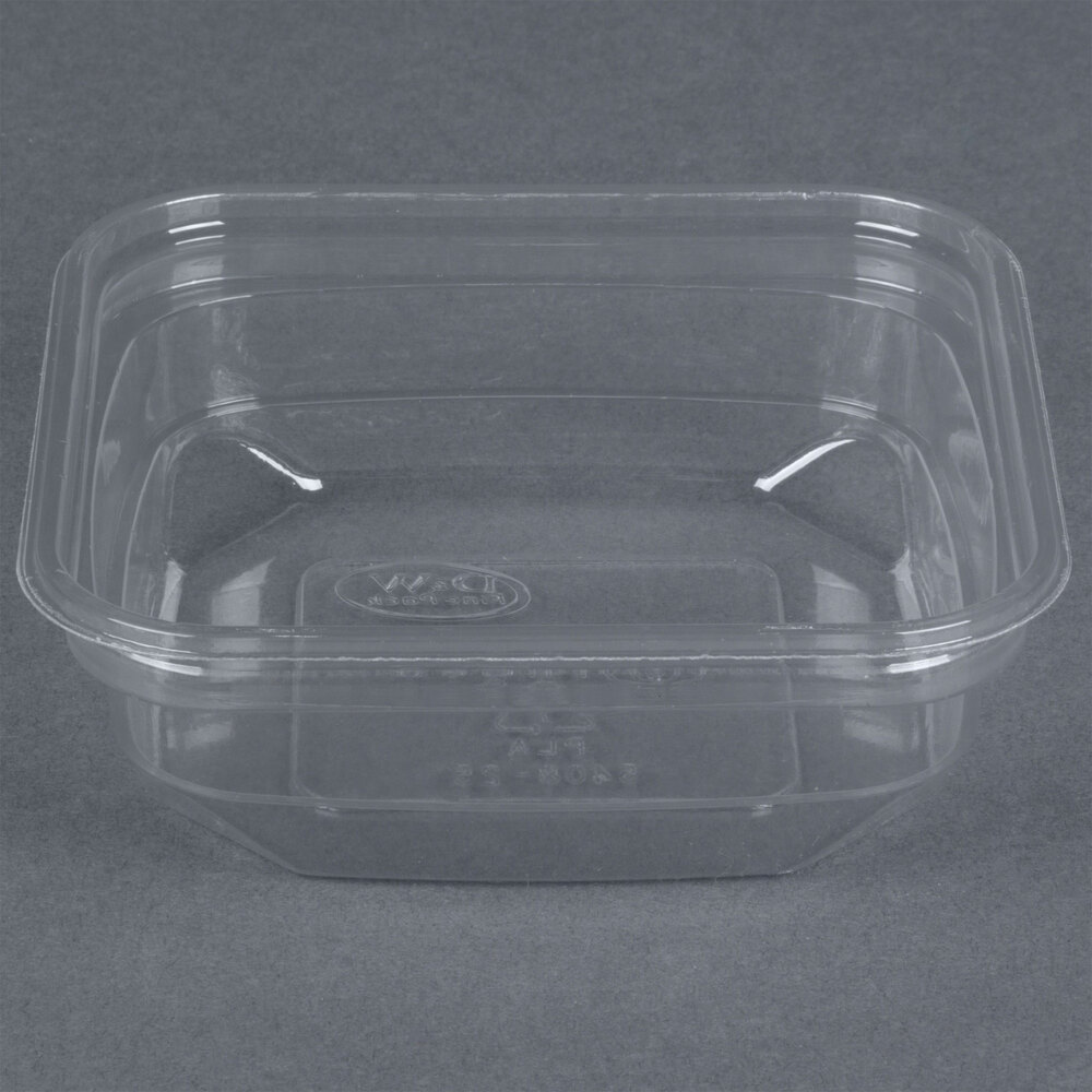 D&W Fine Pack SD8N FreshServe 8 oz. Square PLA Biodegradable