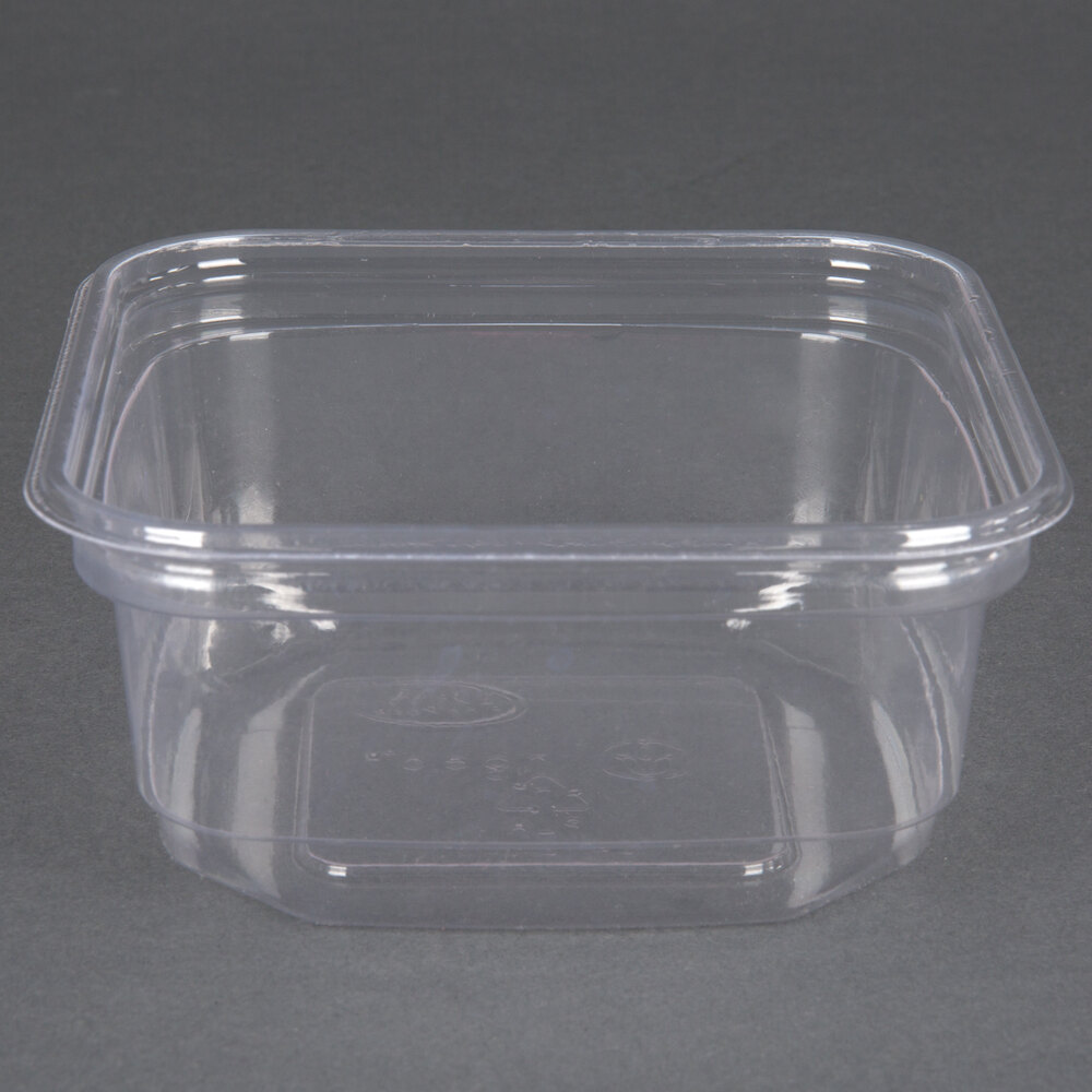 D&W Fine Pack SD12N FreshServe 12 oz. Square PLA Biodegradable