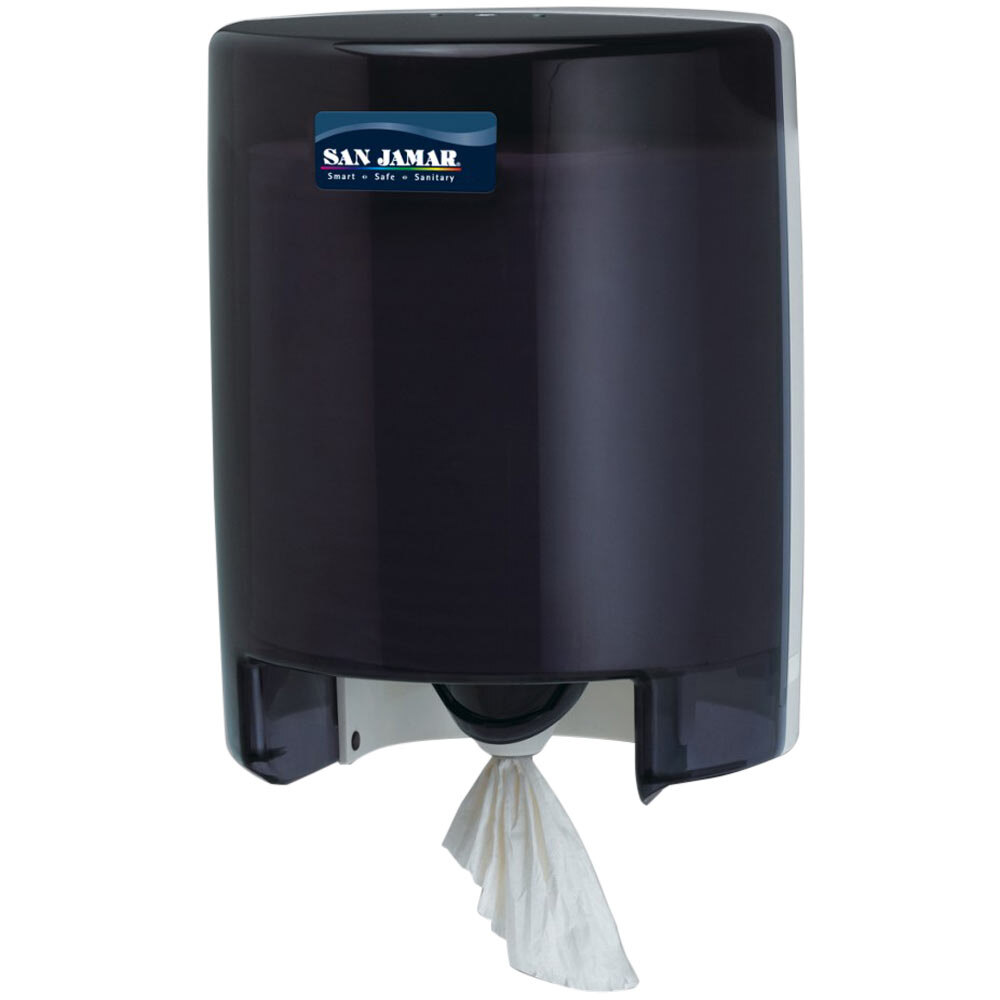 San Jamar T400TBK Center Pull Towel Dispenser Black Pearl