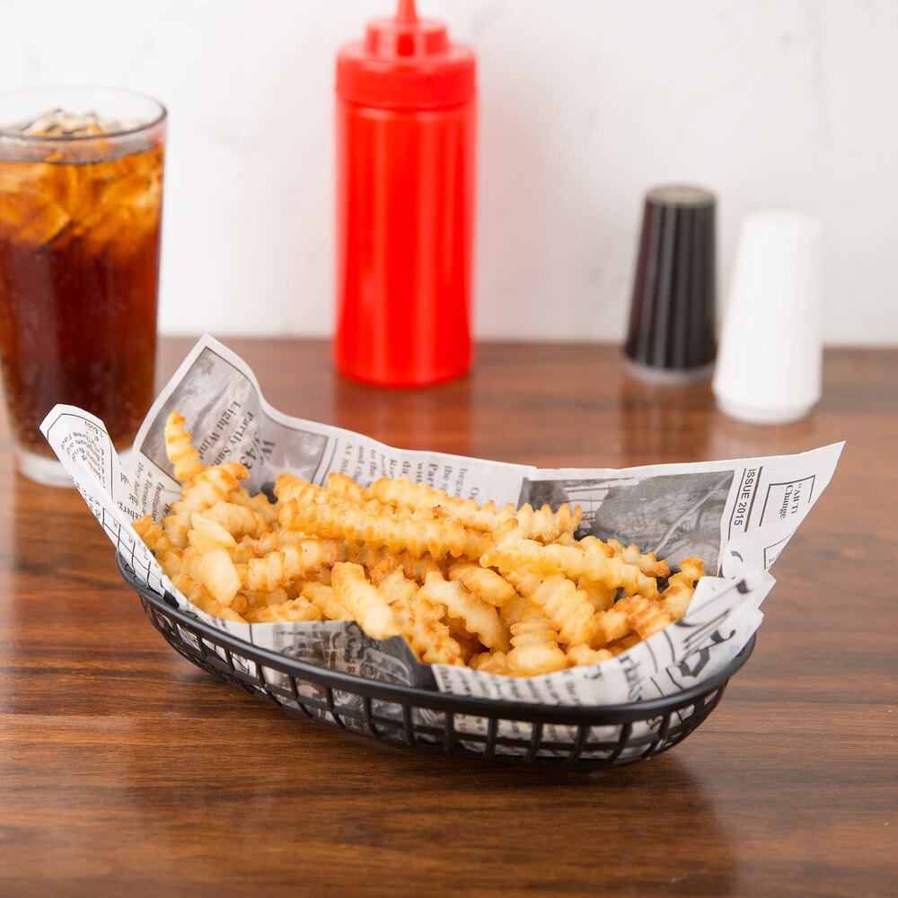 Choice 12" x 12" Newspaper Print Deli Sandwich Wrap Paper 1000/Case