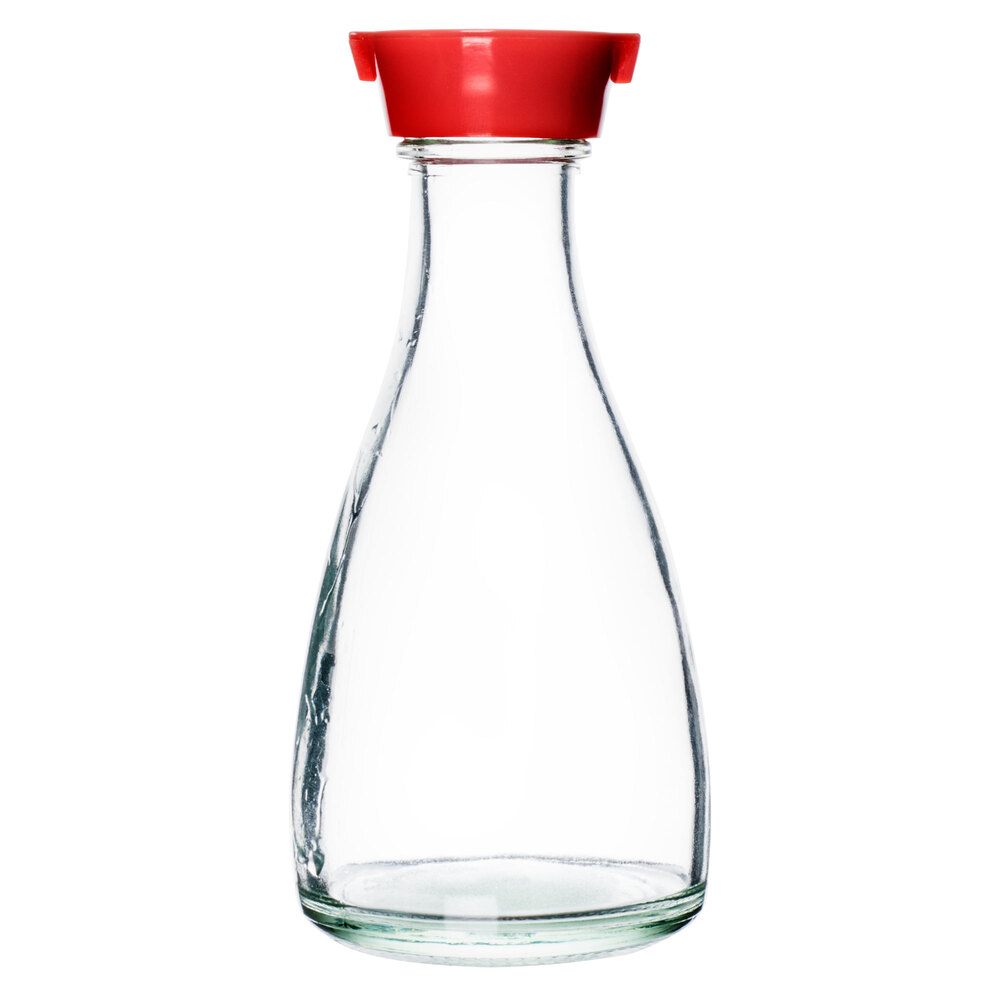 Town 19814 5 oz. Red Top Soy Sauce Bottle 12/Pack