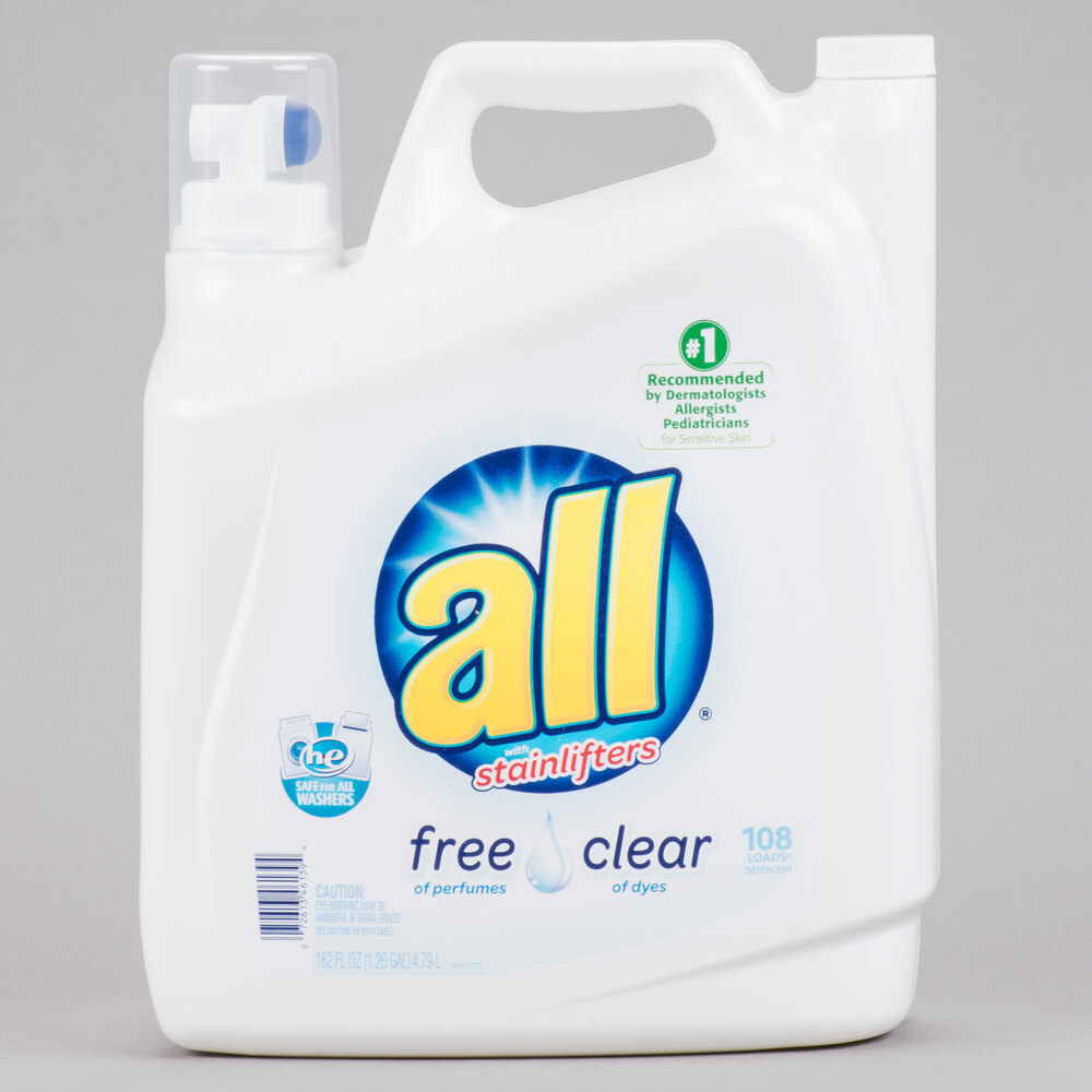 Diversey CB461391 162 oz. All Free Clear High Efficiency Laundry