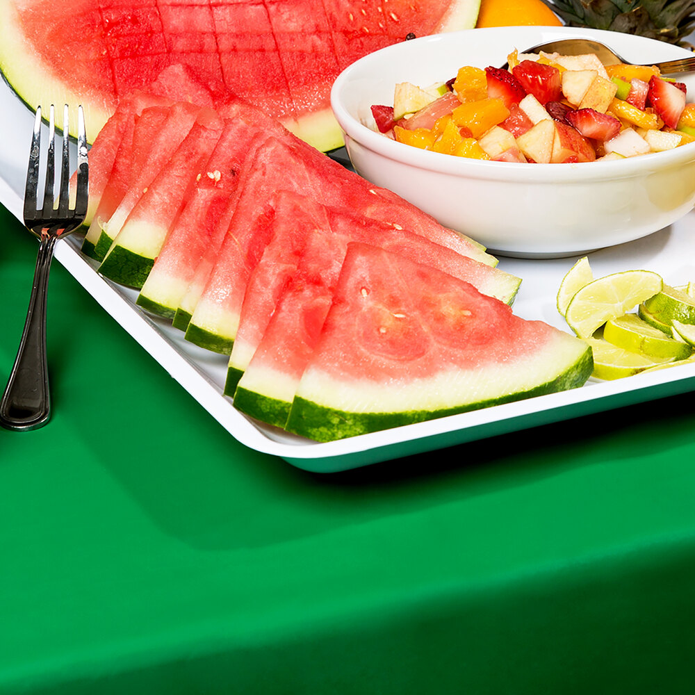 Creative Converting 01191B 54" x 108" Emerald Green Disposable Plastic