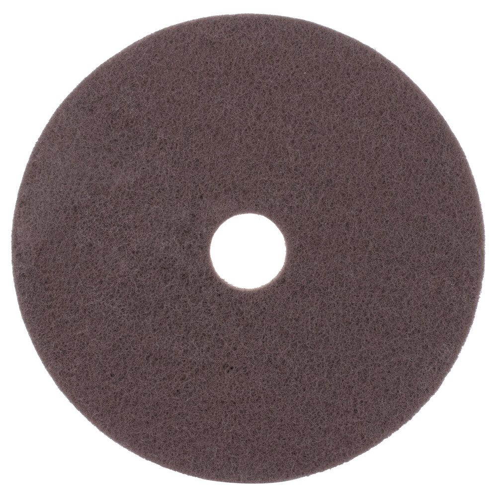 3M 7100 12" Brown Stripping Floor Pad 5/Case
