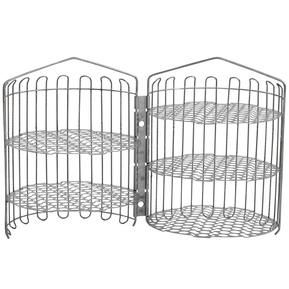Winston Industries PS1163 12" x 20" Clamshell Basket for 6Head Fryers
