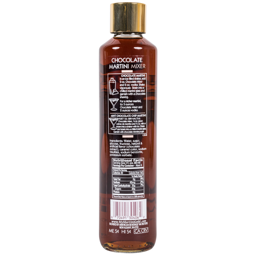 Master of Mixes Martini Gold Chocolate Martini Mix 375 mL Bottle
