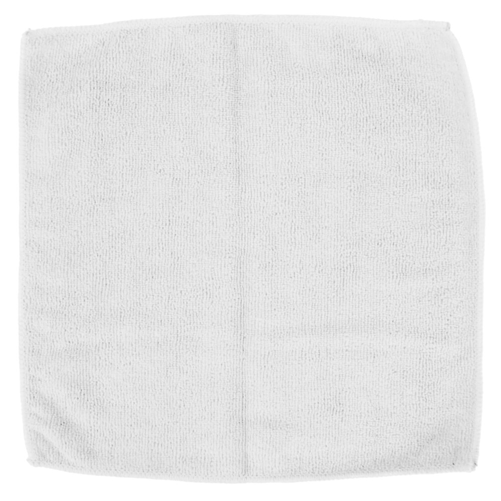 12" x 12" White Microfiber Cleaning Cloth 12 / Pack