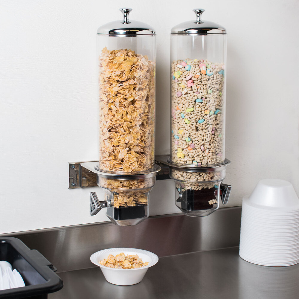 Double 1 Gallon Wall Mount Cereal Dispenser