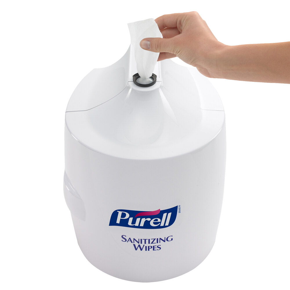 Purell® 901901 White Sanitizing Wipes Wall Dispenser
