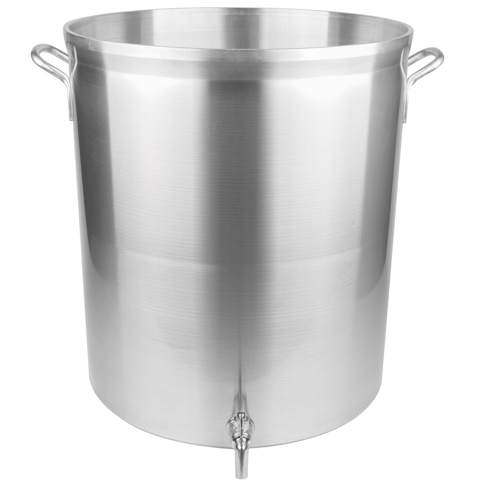 Large stock pot with spigot
