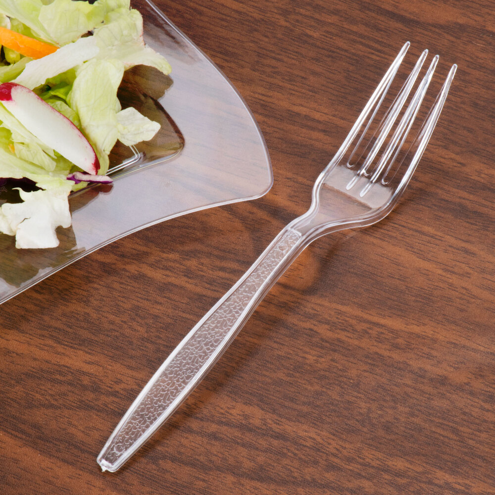 Visions Clear Heavy Weight Plastic Fork 1000/Case