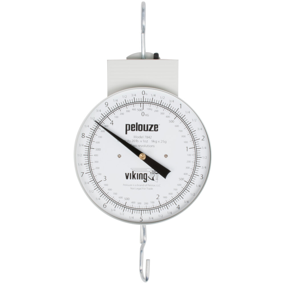 Rubbermaid Pelouze 7842 20 lb. Hanging Scale with Tare Dial Type