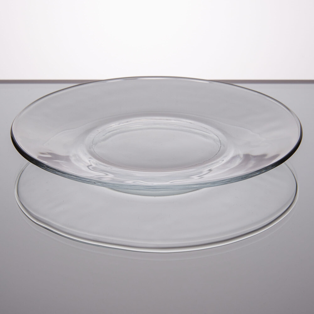 Libbey 5335 Moderno 6 1/4" Glass Salad / Dessert Plate 36/Case