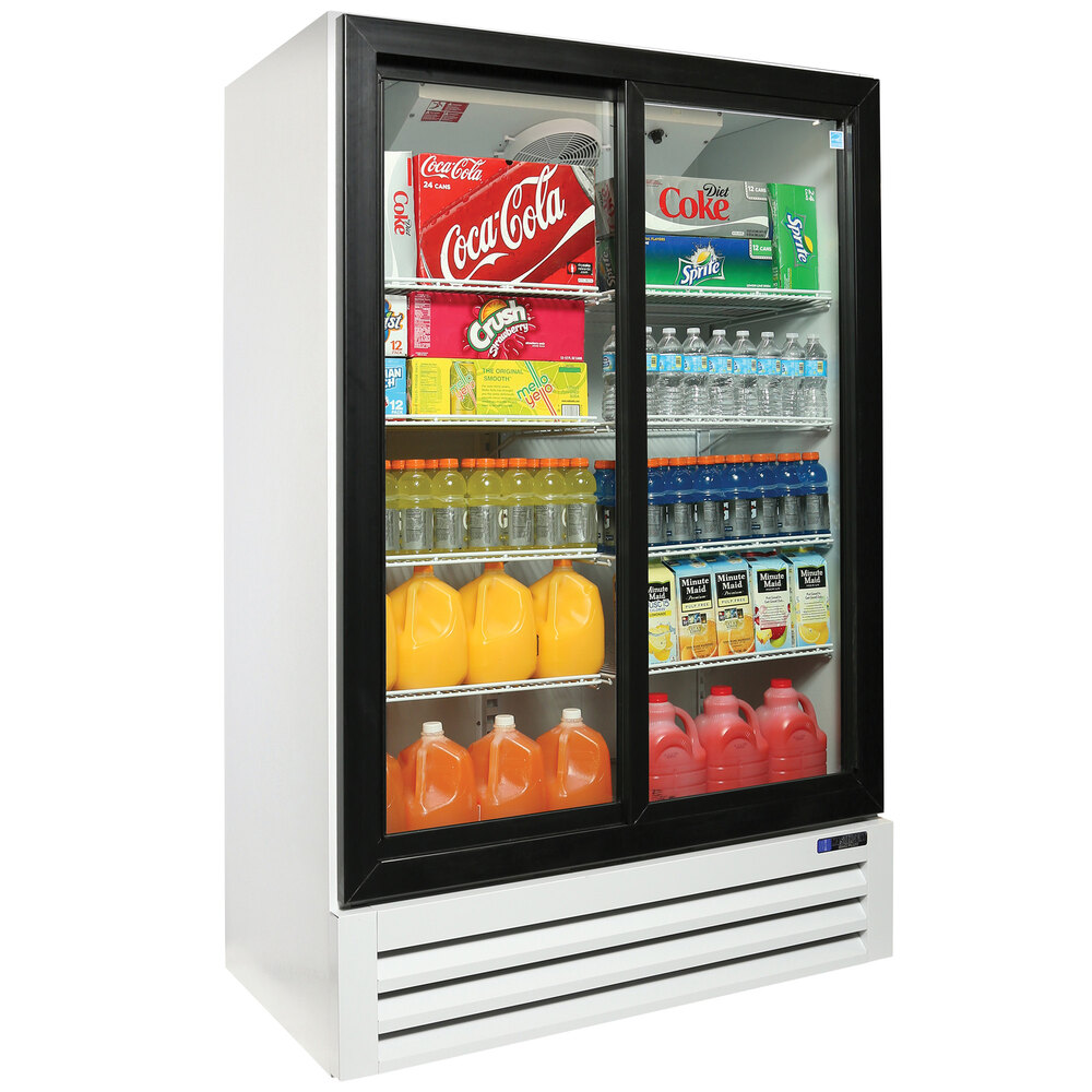 Master Bilt BMG48SLP White Two Section Sliding Glass Door