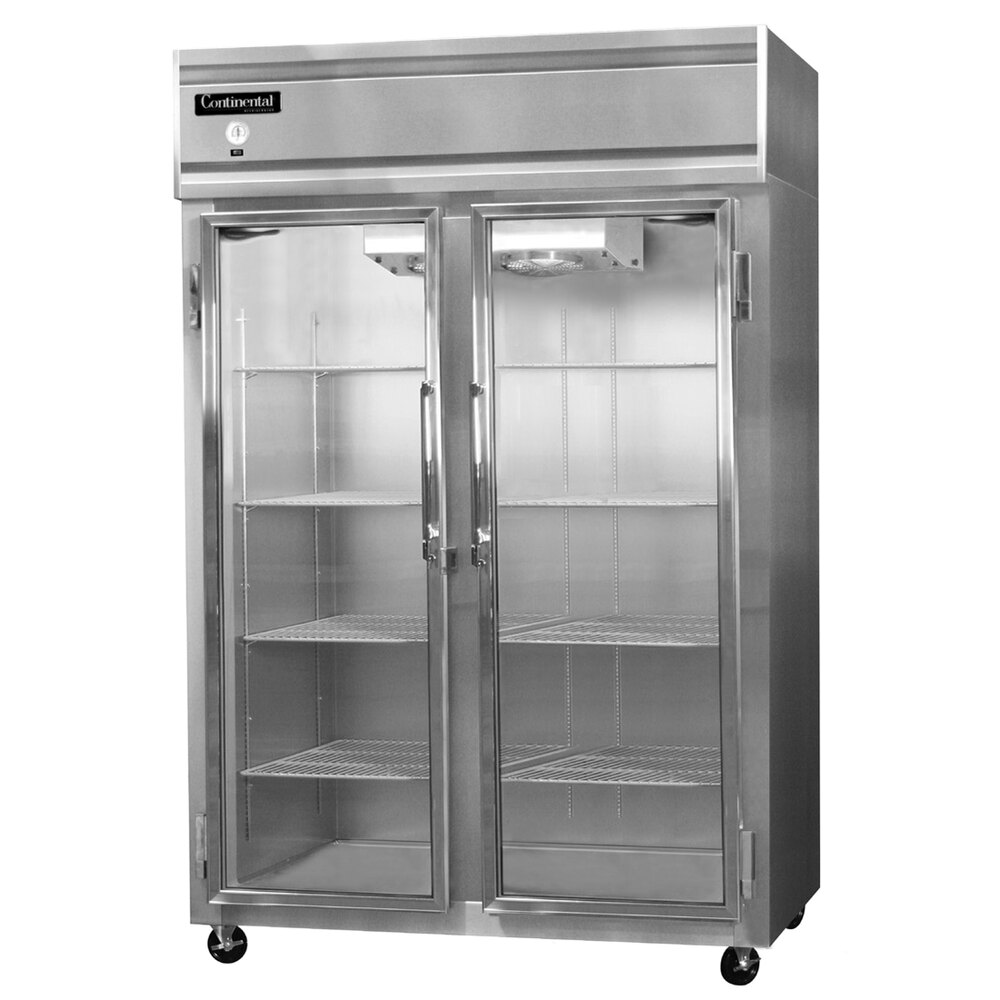 Continental Refrigerator 2RGD 52" Two Section Glass Door ReachIn