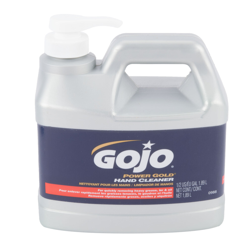 GOJO® 098804 1/2 Gallon Power Gold Hand Cleaner 4/Case