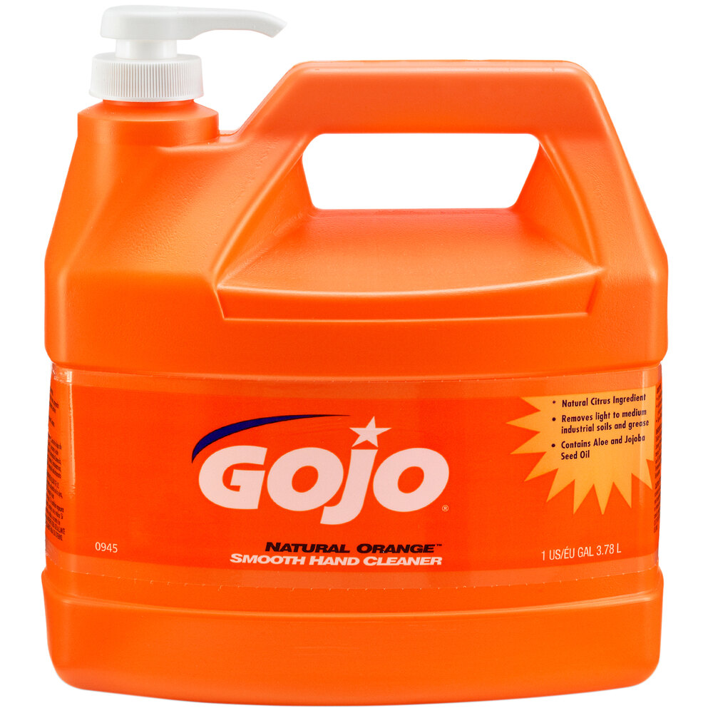 GOJO® 094504 1 Gallon Natural Orange Smooth Hand Cleaner 4 / Case