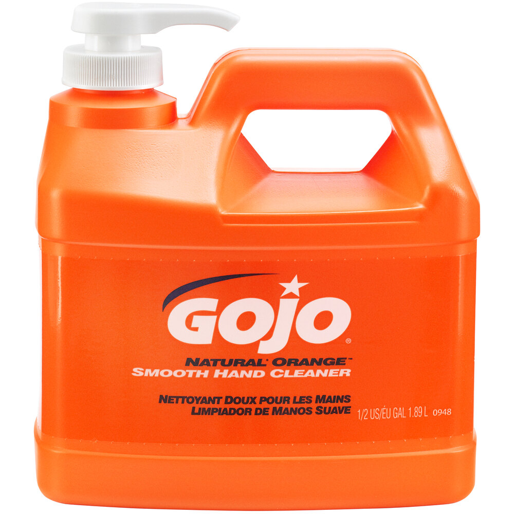 GOJO® 094804 1/2 Gallon Natural Orange Smooth Hand Cleaner 4 / Case