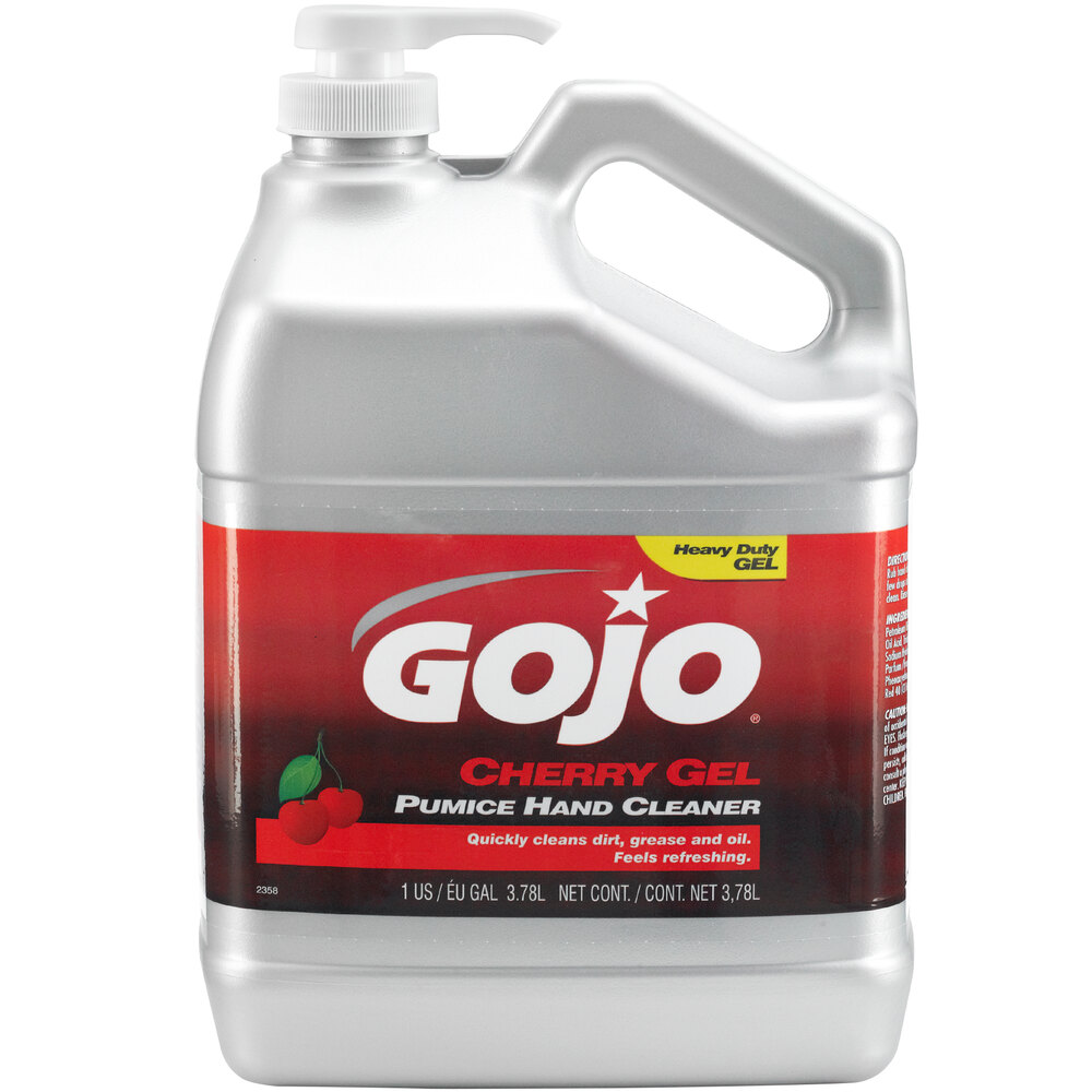 GOJO® 235802 1 Gallon Cherry Gel Pumice Hand Cleaner 2/Case