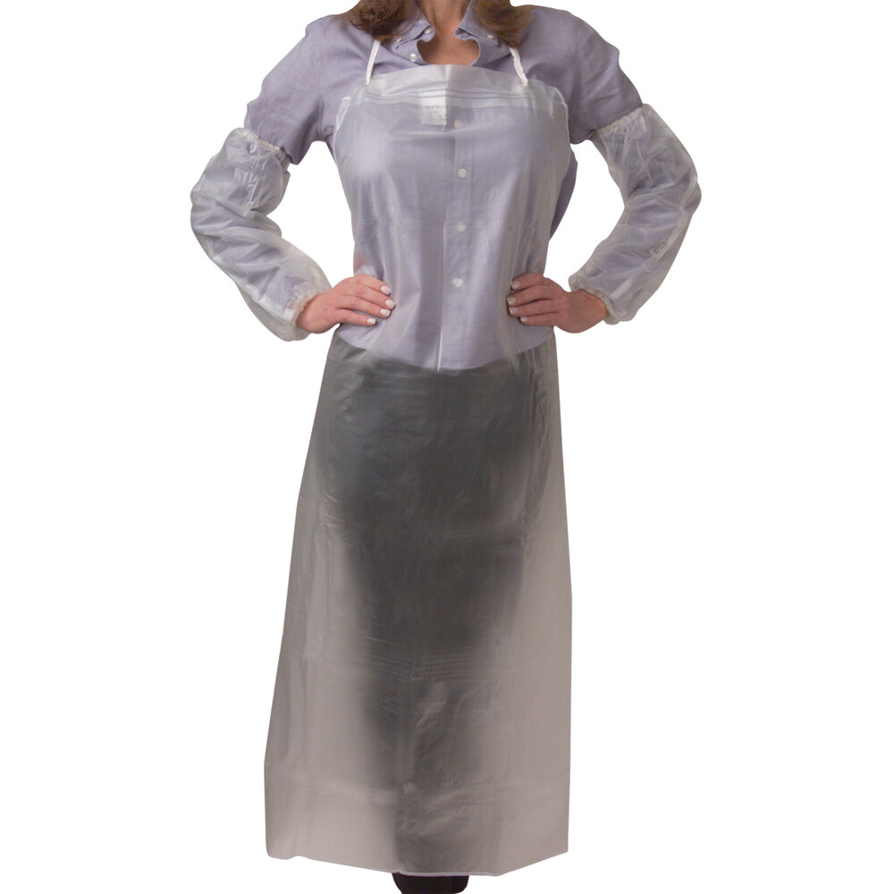 48" x 36" Clear Vinyl Dishwashing Apron