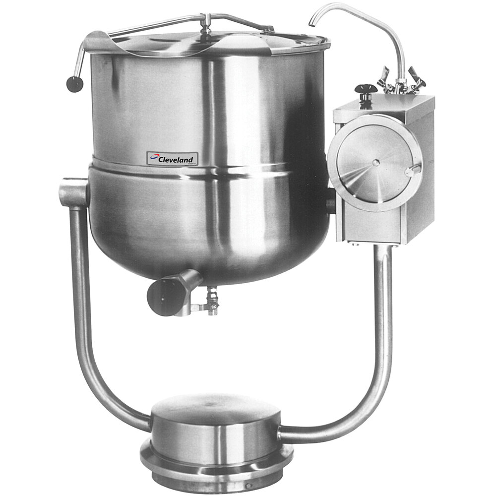 Cleveland KDP25T 25 Gallon Tilting 2/3 Steam Jacketed Pedestal
