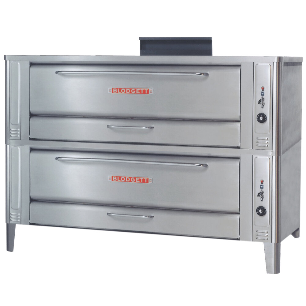 Blodgett 1060 Liquid Propane Double Pizza Deck Oven with Draft Diverter