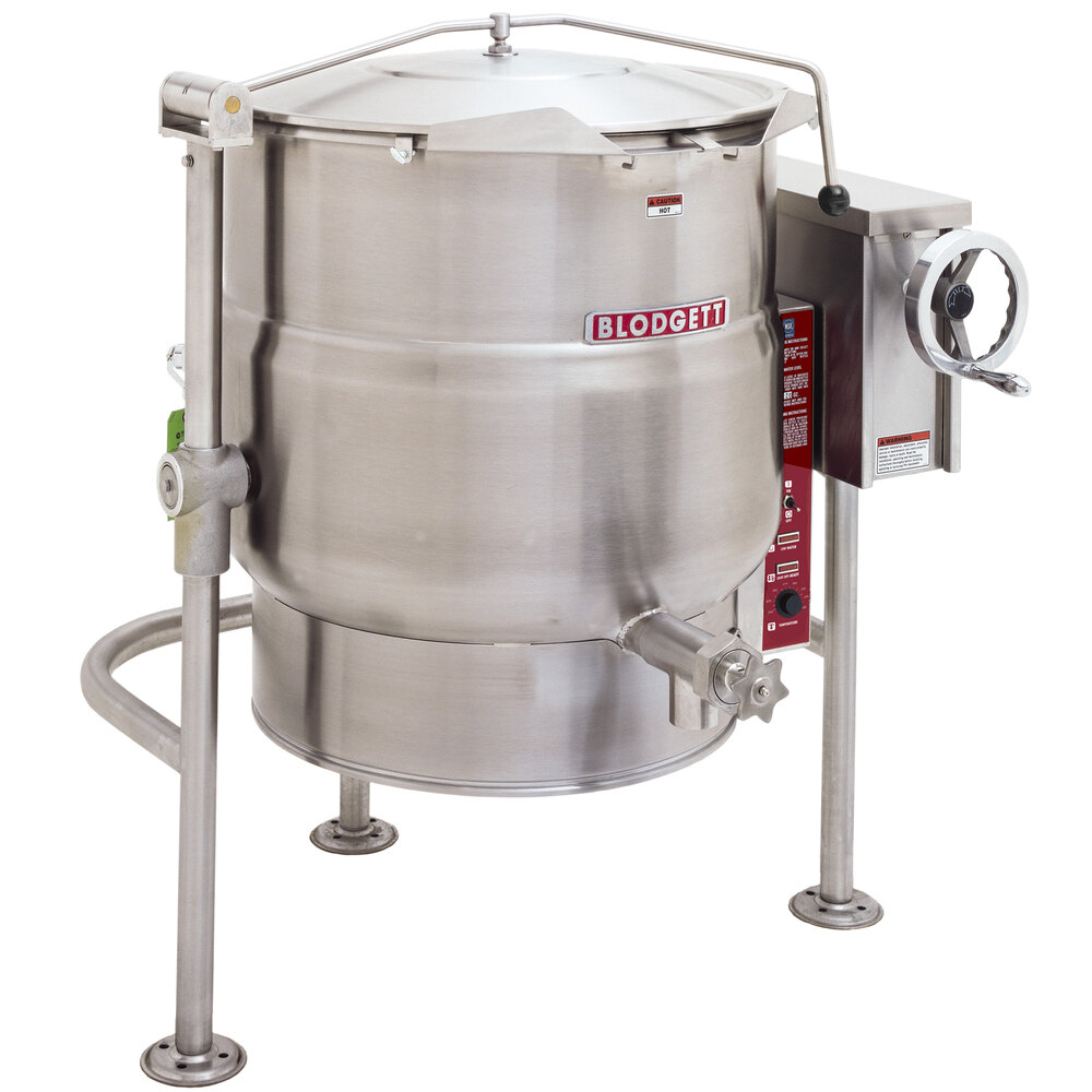 Blodgett KLT40E 40 Gallon Tilting TriLeg Electric Steam Jacketed