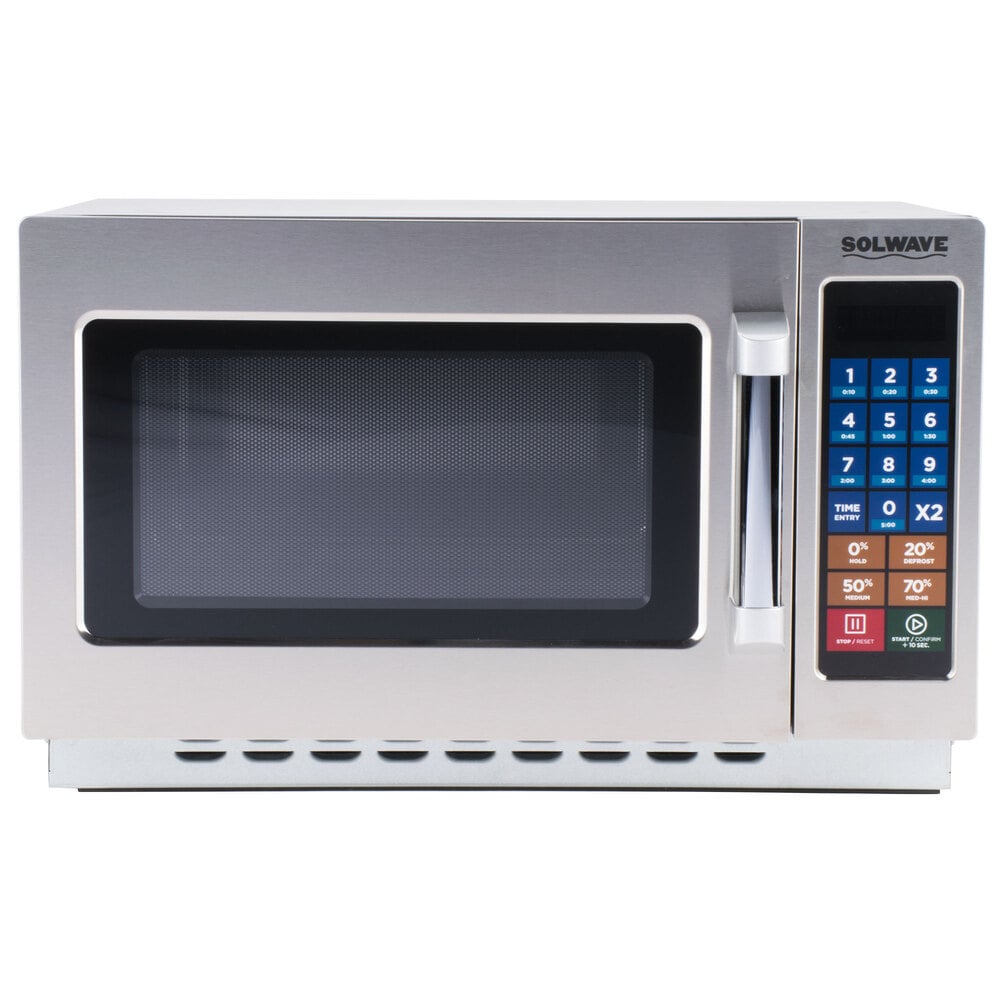 Solwave 1000W Stackable Commercial Microwave with Large 1.2 cu. ft