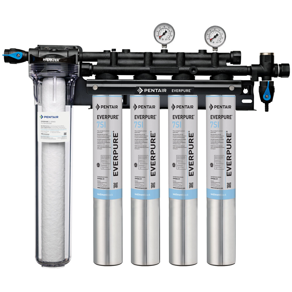 Everpure EV932477 Insurice Quad PF7SI Water Filtration System with