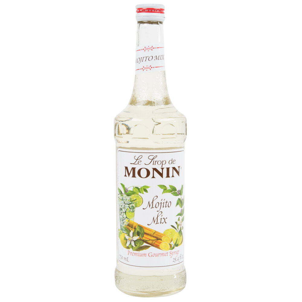 Monin 750 mL Premium Mojito Mix Flavoring Syrup
