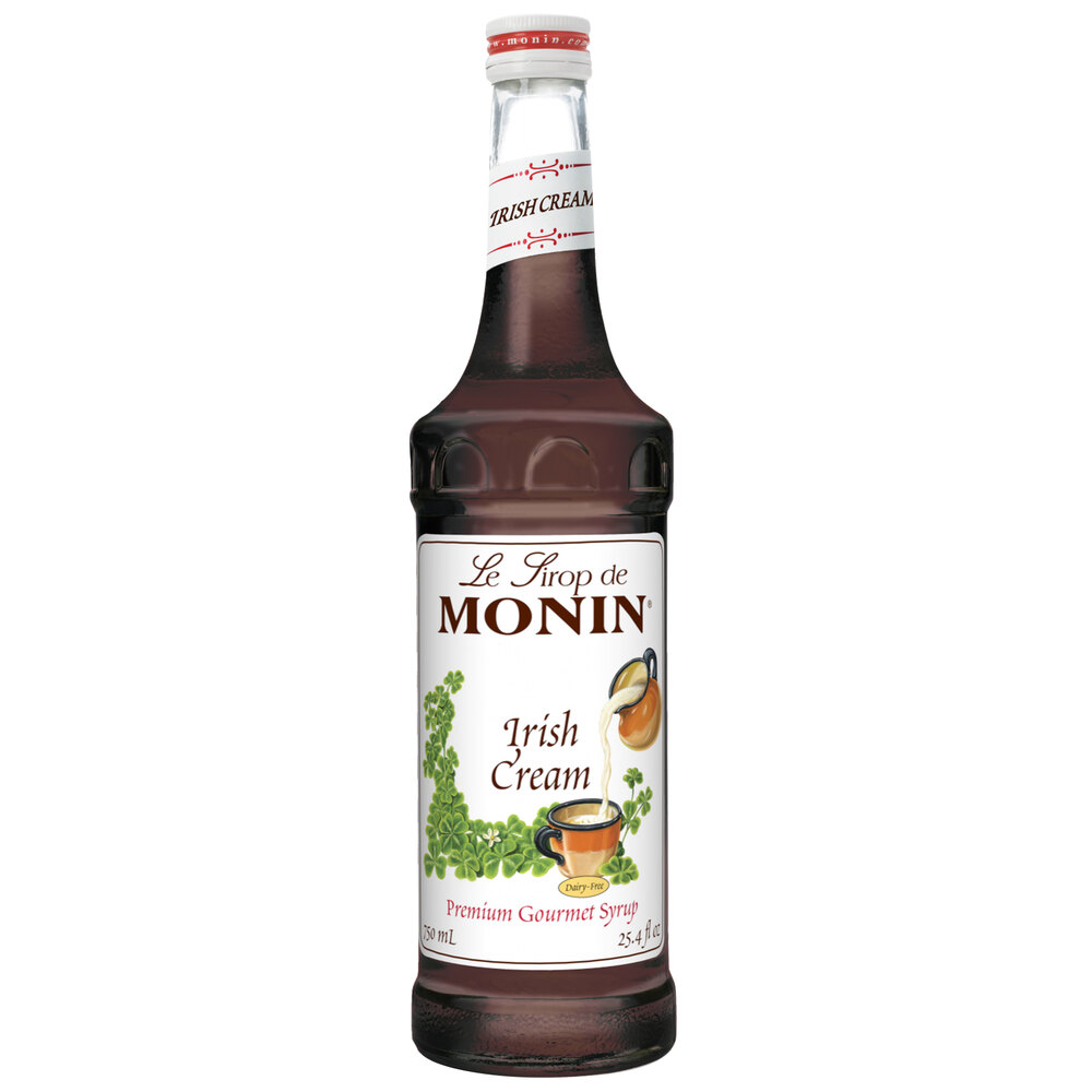 Monin 750 mL Premium Irish Cream Flavoring Syrup
