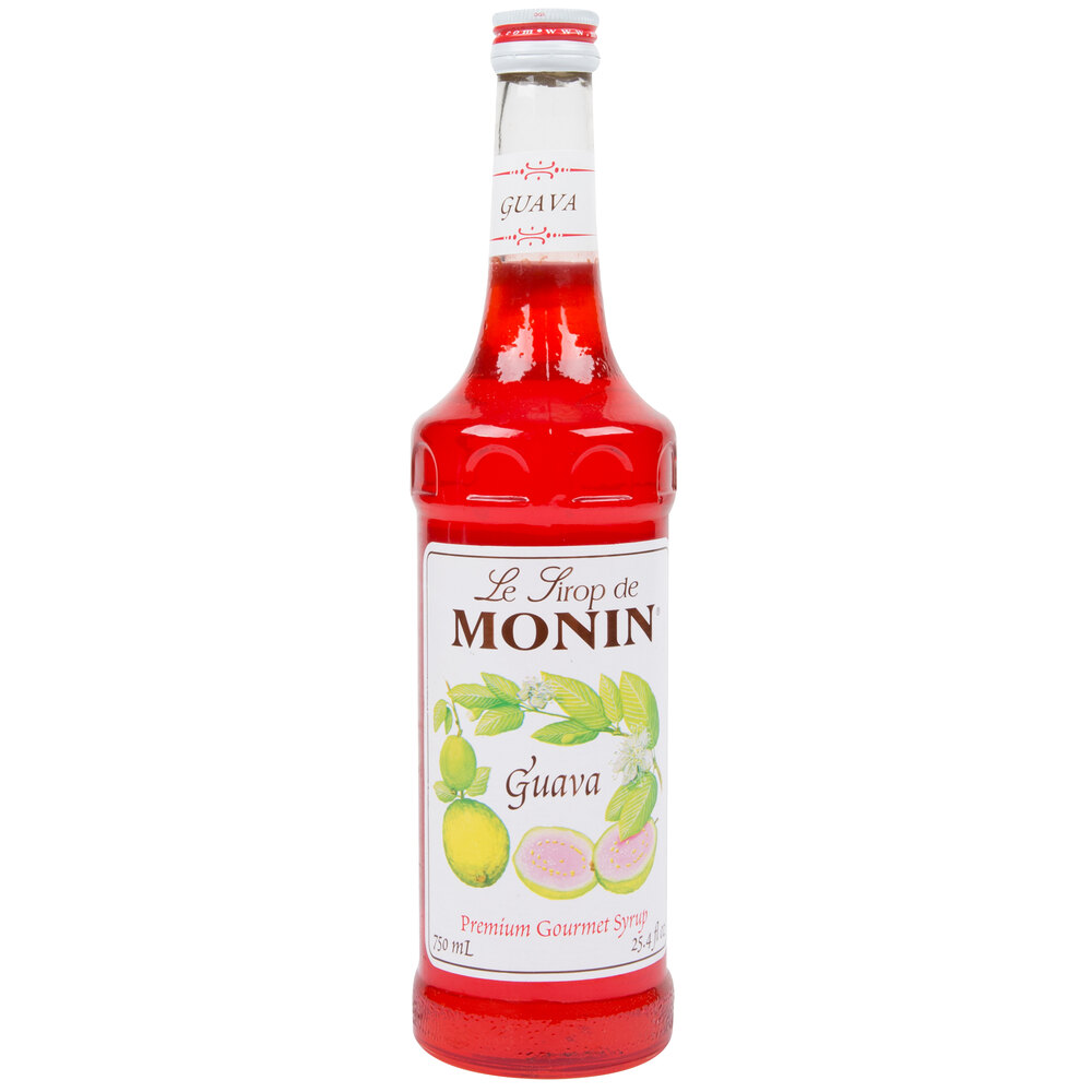 Monin 750 mL Premium Guava Flavoring / Fruit Syrup