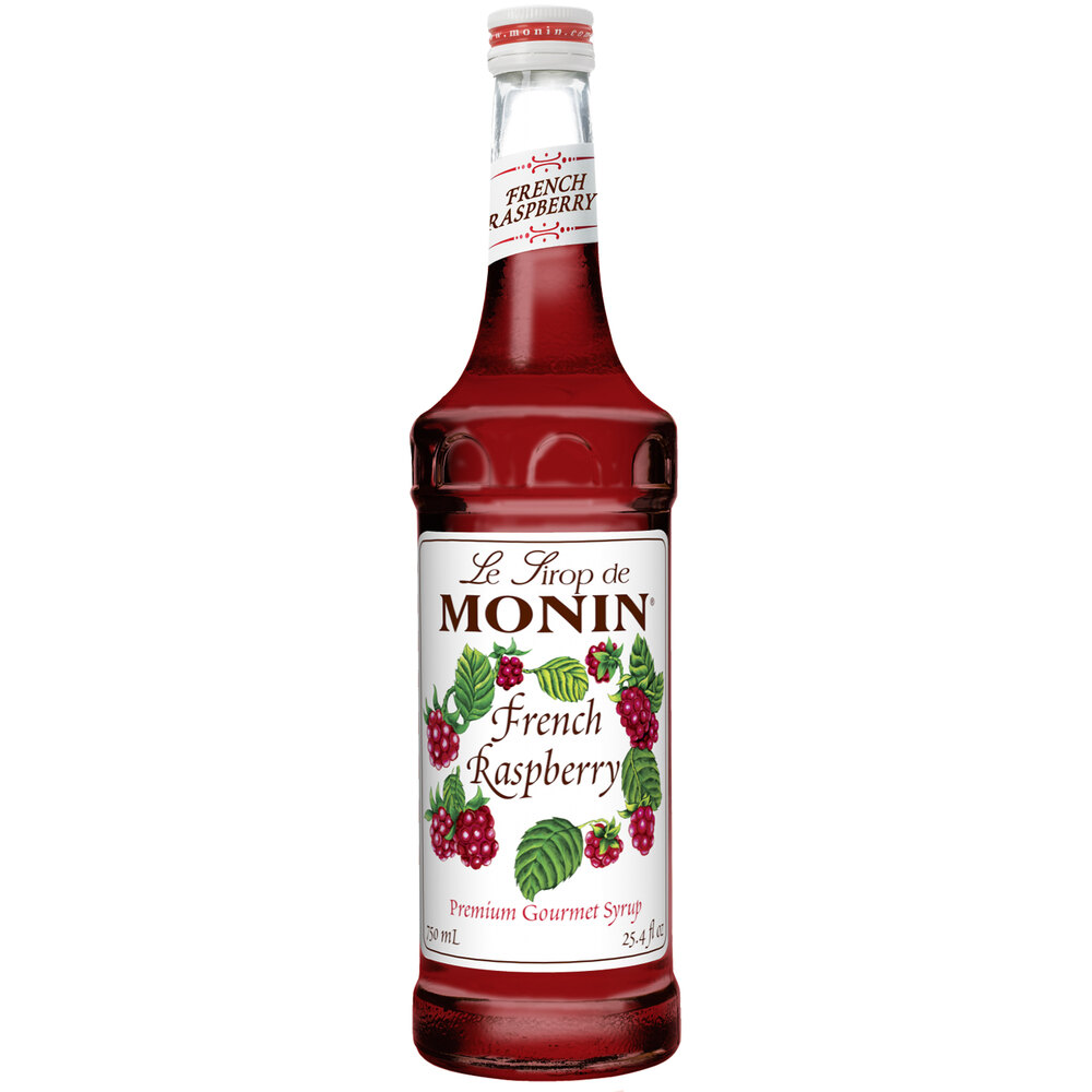 Monin 750 mL Premium French Raspberry Flavoring Syrup
