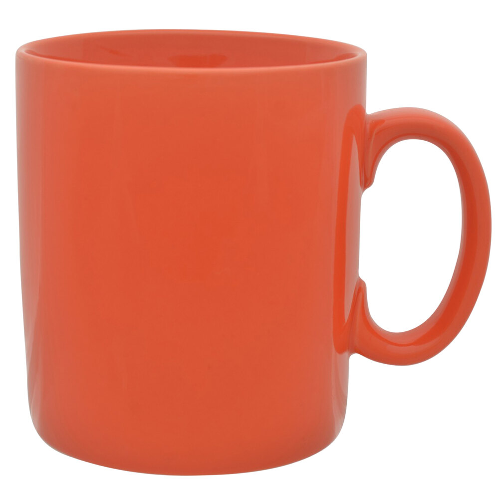 10 Strawberry Street 26 oz. Orange Oversized Barrel Mug 12/Case