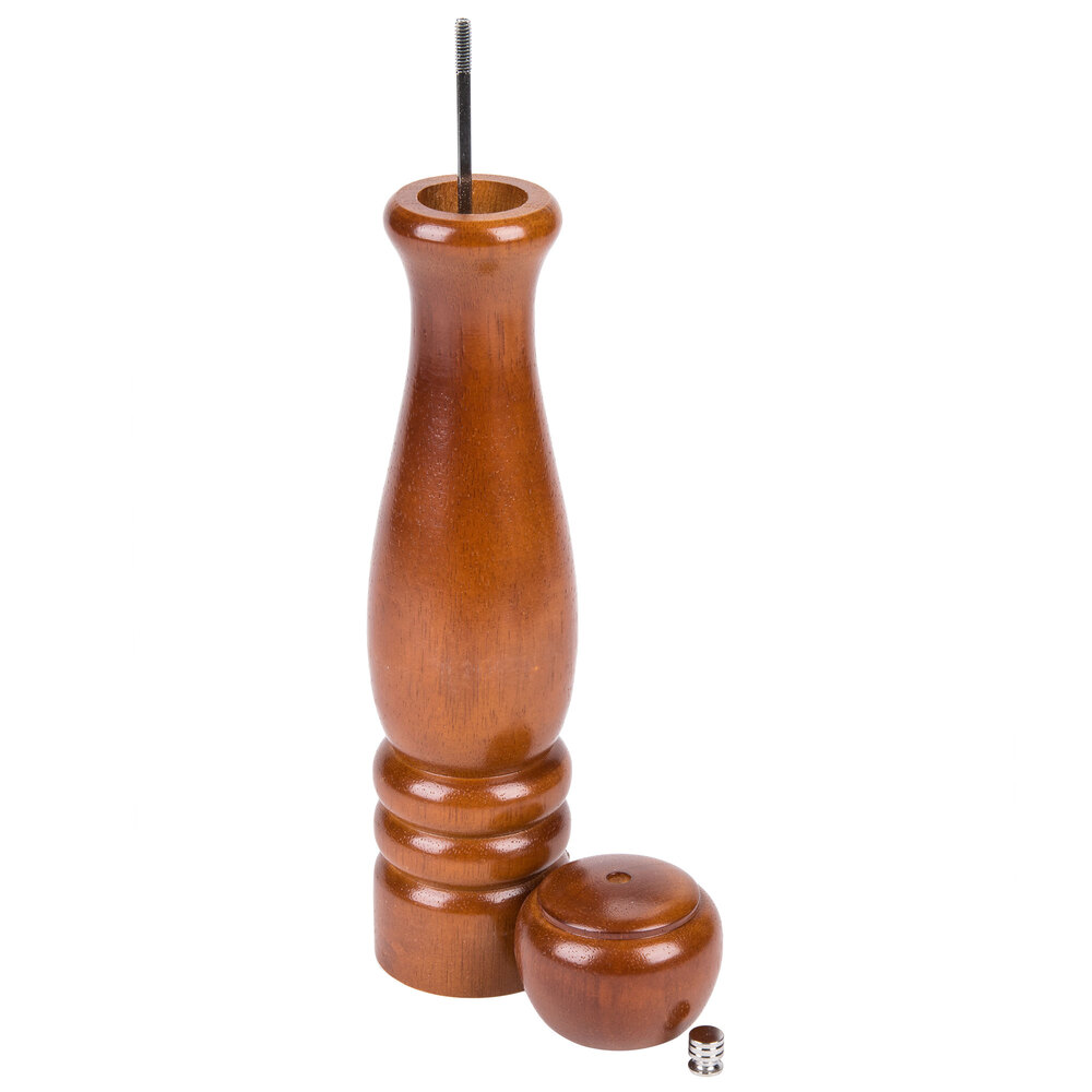 12" Tall Wooden Pepper Mill