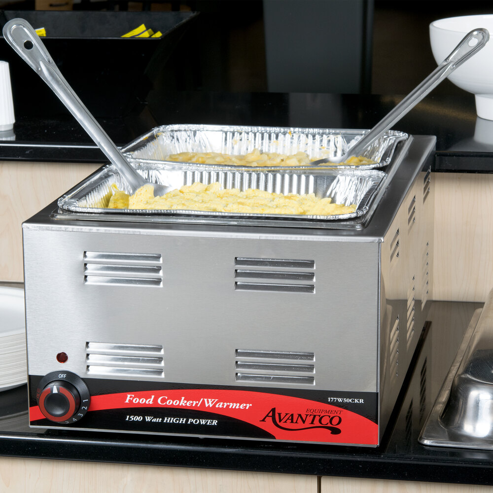 Avantco W50CKR 12" x 20" Electric Countertop Food Cooker / Warmer 120V, 1500W