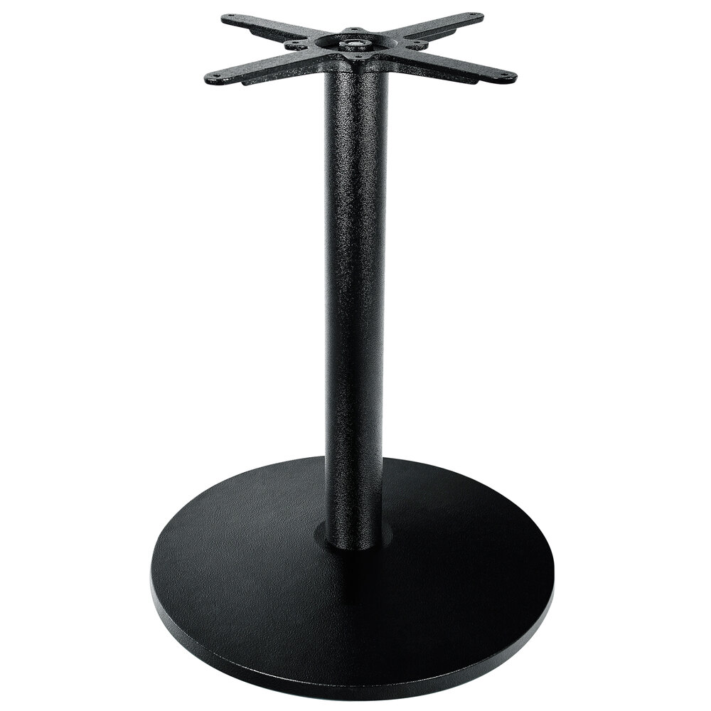 FLAT Tech CT3012 22" Round Black Auto Adjustable Cast Iron Table Base
