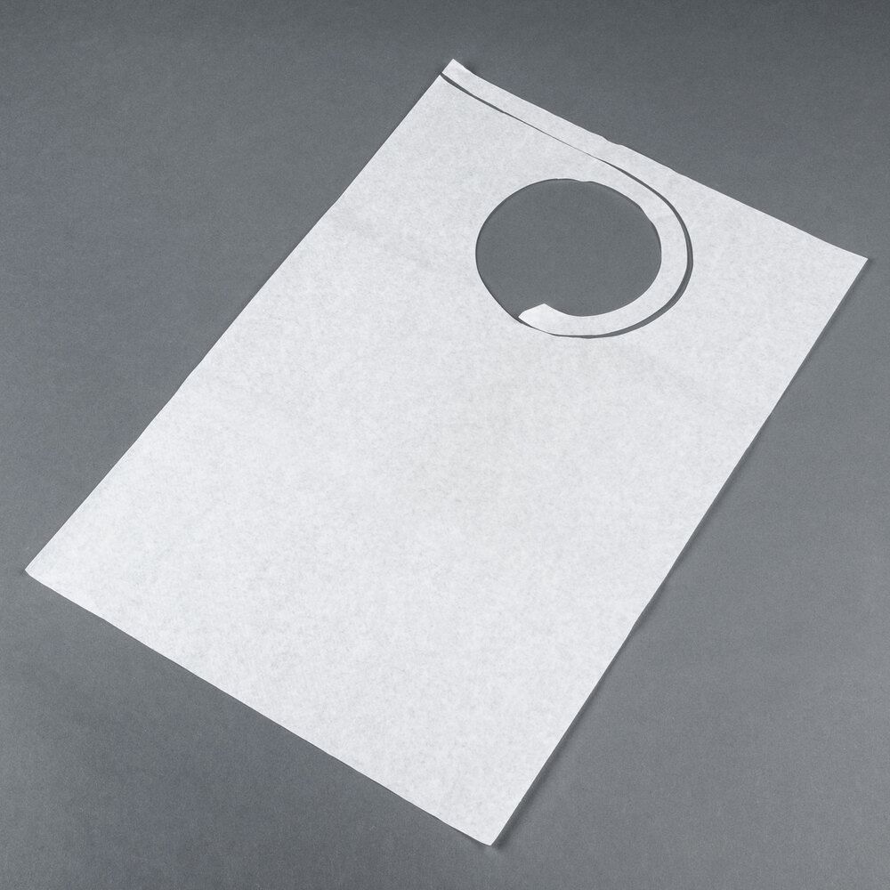 Royal Paper ATBWHITE Disposable Paper Bib 500/Case