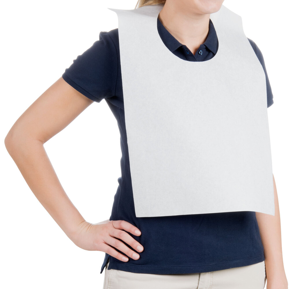 Royal Paper ATBWHITE Disposable Paper Bib 500/Case