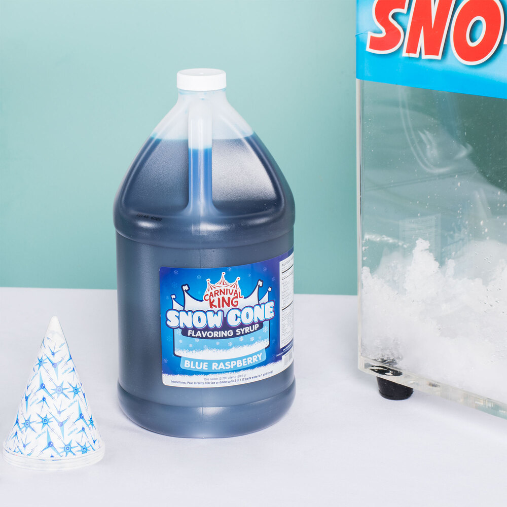 Carnival King 1 Gallon Blue Raspberry Snow Cone Syrup