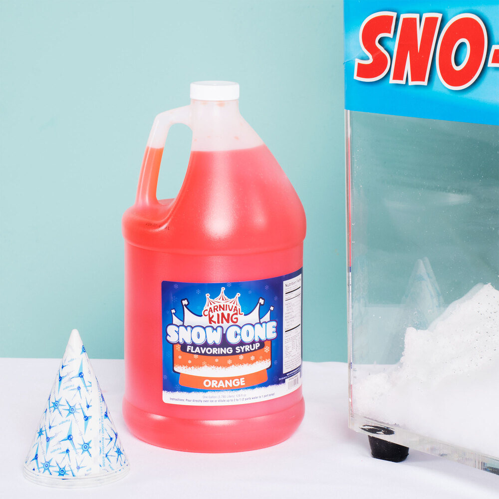 Carnival King 1 Gallon Orange Snow Cone Syrup