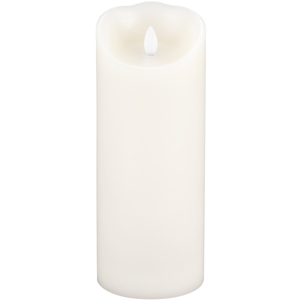 Sterno Products 60154 Mirage 9 1/2" Cream Programmable Flameless