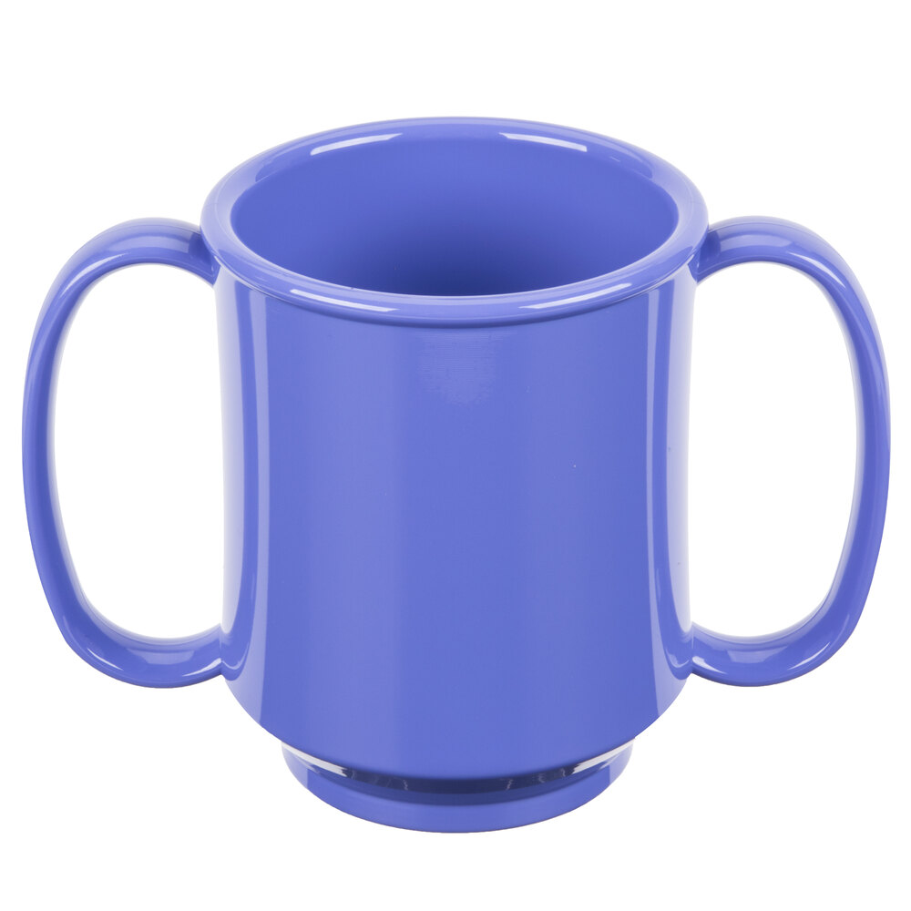 GET SN103PB 8 oz. Peacock Blue Tritan Two Handle Mug 24/Case