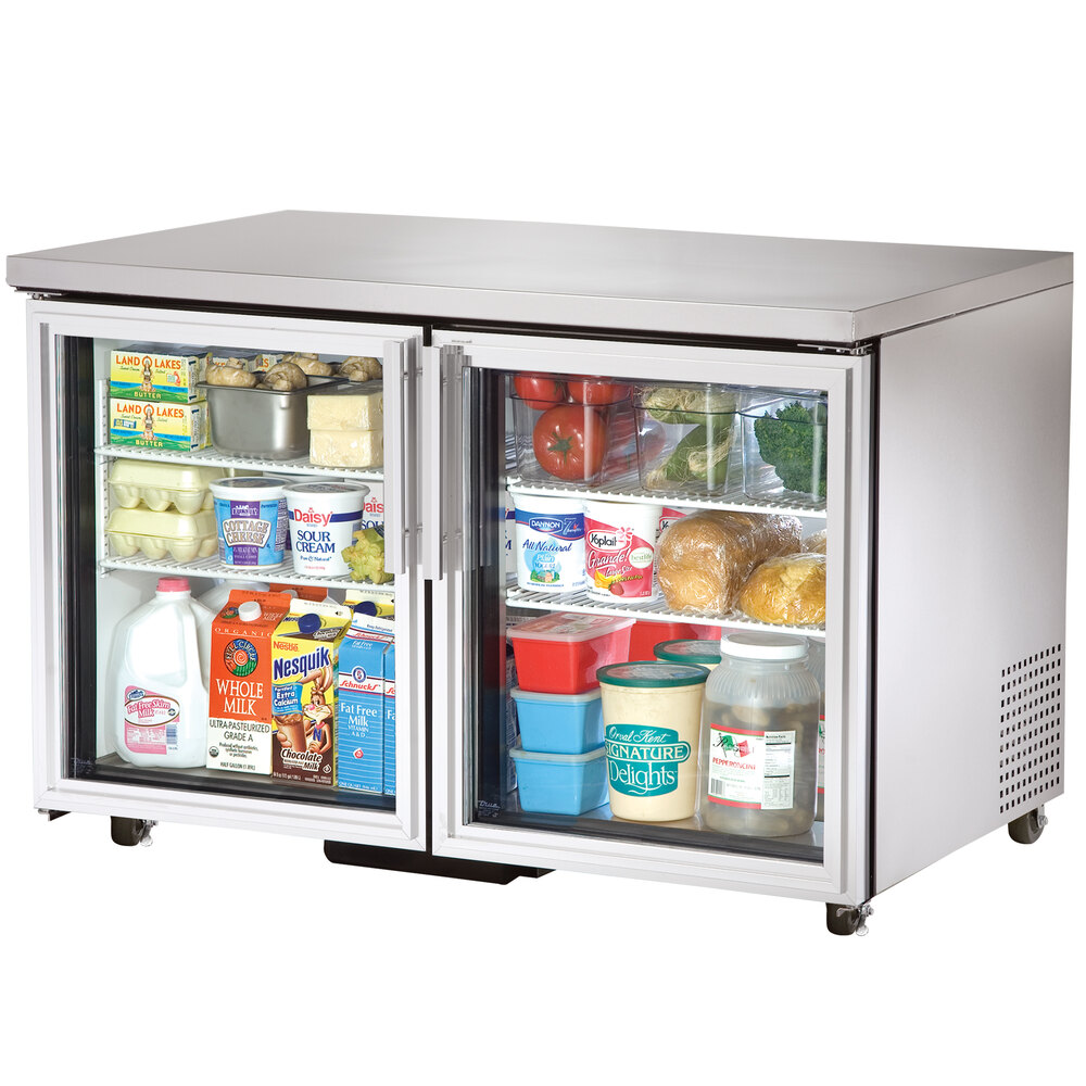 True TUC48GADALD 48" ADA Height Undercounter Refrigerator with Glass